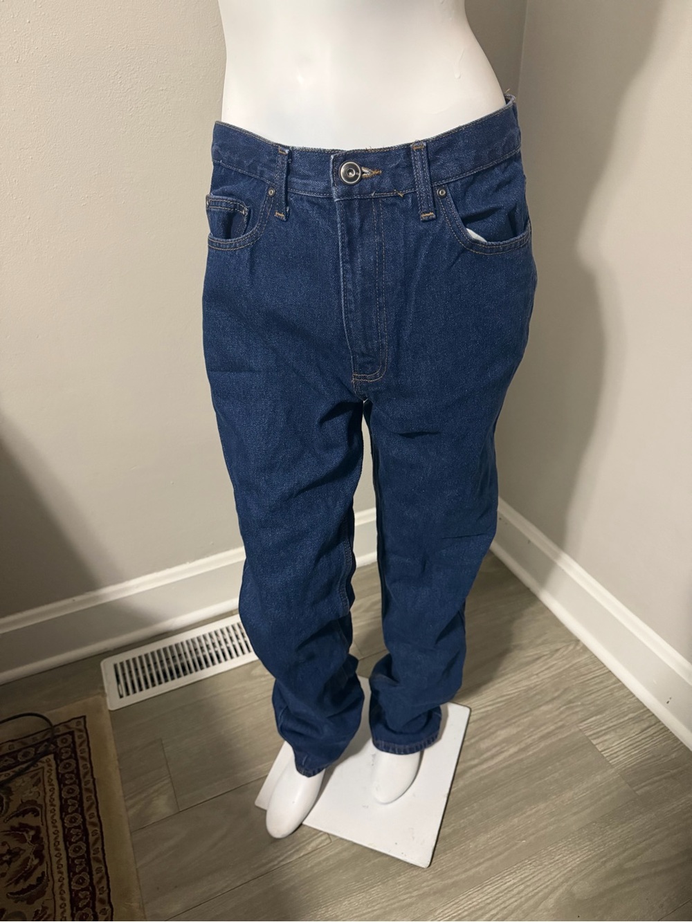 RedHead Men's Relaxed Fit Dark Blue Denim Jeans